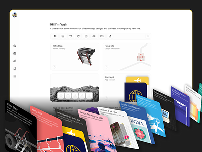 Yash Banka – Portfolio Site built in Framer design framer playoff ui ux web