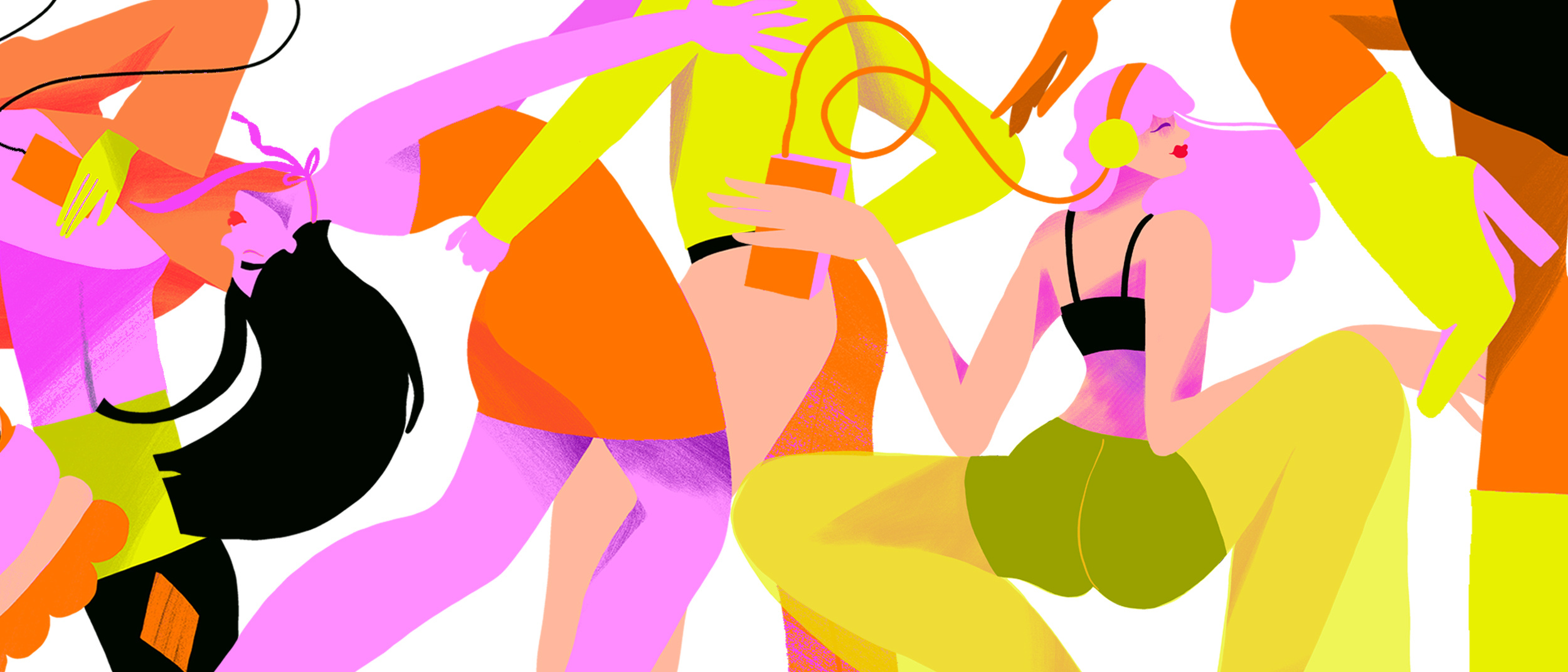 Let´s dance! branding character design characters dance digital illustration editorial illustration flat illustration freelance illustrator graphic design illustration illustrator movement music packagingdesign vector vector illustration