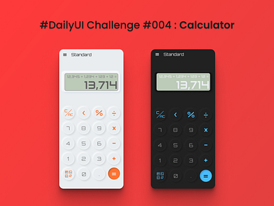 #DailyUI Challenge #004 : Calculator 004 app branding calculator creative creativity dailyui dailyui challenge design graphic design illustration logo minimal trending typography ui uiux ux uxui vector