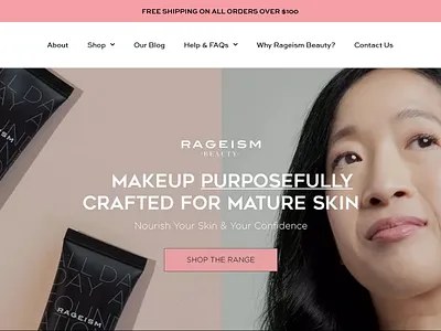 Beauty Store 3d animation beauty cosmetics ecommerce logo motion graphics store ui ux design wordpress