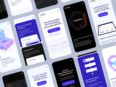 LoanPro Case Study banking credit cuberto finance graphics illustration industry lending mobile payment resources ui ux