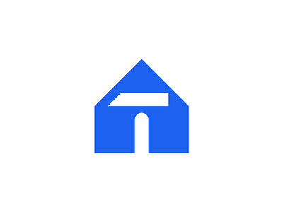 House Hammer Logo Concept // For Sale blue branding building construction door geometric graphic design grid hammer home house house logo logo mark modern real estate repair