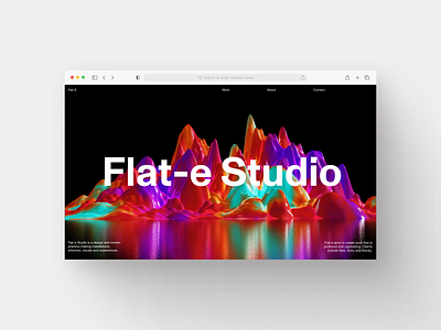 Flat-e studio Redesign desktop internsheep redesign uishot