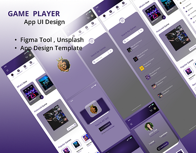 Game Player : Elevate Your Gaming Journey app design figma template ui