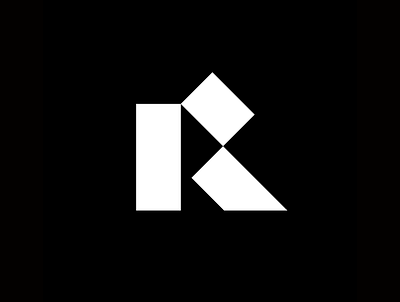 R abstract logo branding logo startup logo