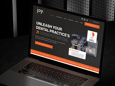 Joy Dental Marketing - Home Page cro dental design figma marketing sales ui ui ux expert ux web designer webdesign website wordpress