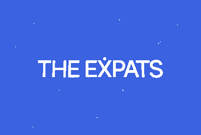 The Expats font lettering logo logotype