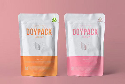 Doypack Packaging Mockup bag branding design doy doypack doypack packaging mockup doypacks mock mockup bundle pack package packaging mockup packs print print mockup product products up