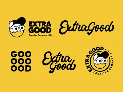 Extra Good Creative - Personal Branding brand branding character design graphic design icon illustration lettering logo logos mascot personal branding script lettering type typography vector