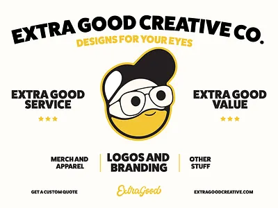 Extra Good Creative - Advertisement advertisement brand branding design graphic design icon illustration logo social media vector