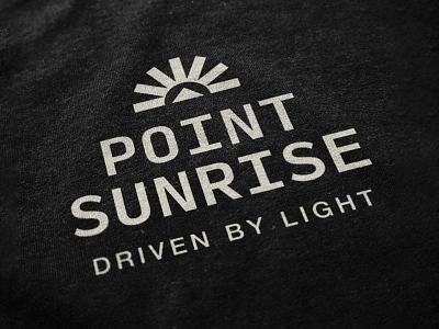 Point Sunrise Logo Design apparel logo brand design brand identity branding clothing logo fashion logo hiking logo lifestyle logo logo logomark mark mountain logo outdoor logo peak logo sport logo sun logo sunrise logo sunset logo type typography