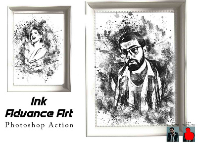 Ink Advance Art Photoshop Action ink pen sketch