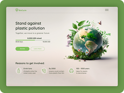 Crowdfunding platform crowdfunding ecology figma graphic design interface design ui uxui vector