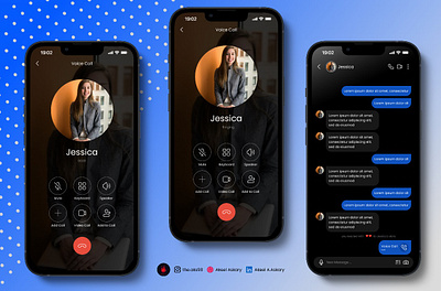 Chatting app design figma ui ux