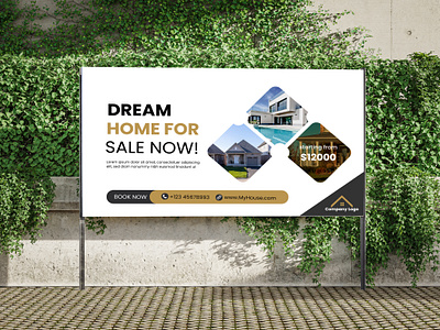 Real estate Billboard design / Yard sign banner banner design billboard home home sale real estate real estate billboard design real estate yard sign sale billboard