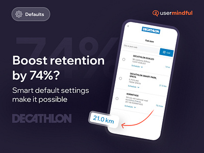 Defaults. How to unleash the potential of default choices? app behavior design behavior engine design heuristic heuristic evaluation uxdesign