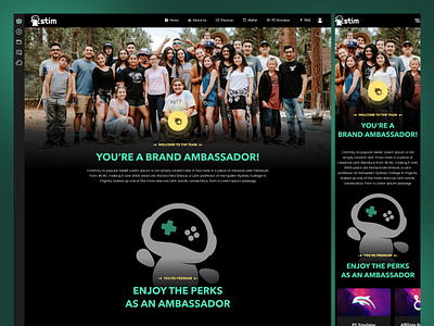Stim Website Redesign branding graphic design landingpage redesign responsive ui ux webdesign website