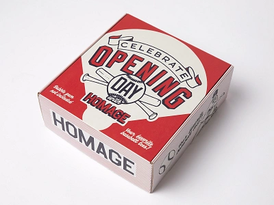 Opening Day Gift Box baseball baseball cards baseball design box box design homage influencer mlb opening day packaging packaging design sports sports design