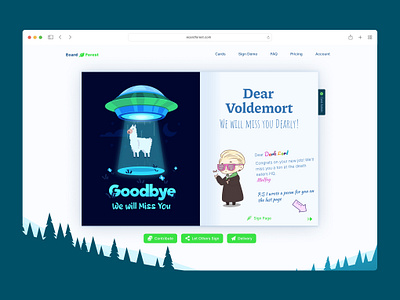 EcardForest - Digital Group Cards daily ui ui ui design ui web ux