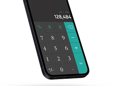 Calculator UI Design design graphic design illustration logo typography ui ux