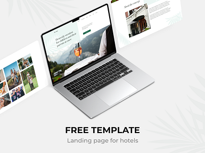 🏨FREE TEMPLATE 🏨Landing Page for Hotels - coming soon business business website design free template hospitality hospitality website hotel hotel website landing page landing page design landing page template motel resort small business ui web web design website website design website template
