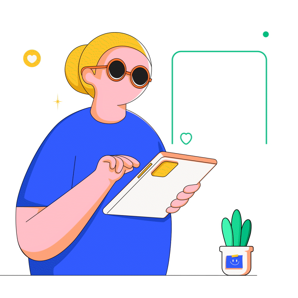 Example of 2d Animation, Lottie, Or Gif Animation