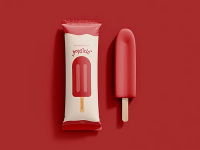 Ice Cream Popsicle Mockup chocolate cream customizable customize editable frozen fruit ice ice cream popsicle mockup mockup packaging popsicle product psd stick stick dessert strawberry template