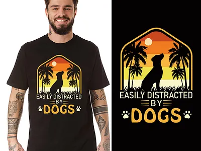 Retro Vintage Tshirt Design 3d animation branding custom t shirt design dog tshirt graphic design graphic t shirt illustration logo motion graphics retro vintage tshirt t shirt t shirt design tshirt typography ui