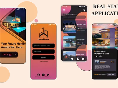 Real State App - UI app branding design graphic design illustration logo typography ui ux