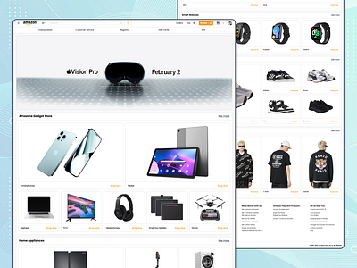 Amazon | E-commerce | Online Shop | Web App amazon app branding design e commerce e commerce website ecommerce figma graphic design online shop online store products shop shopping shopping cart ui ux web app website