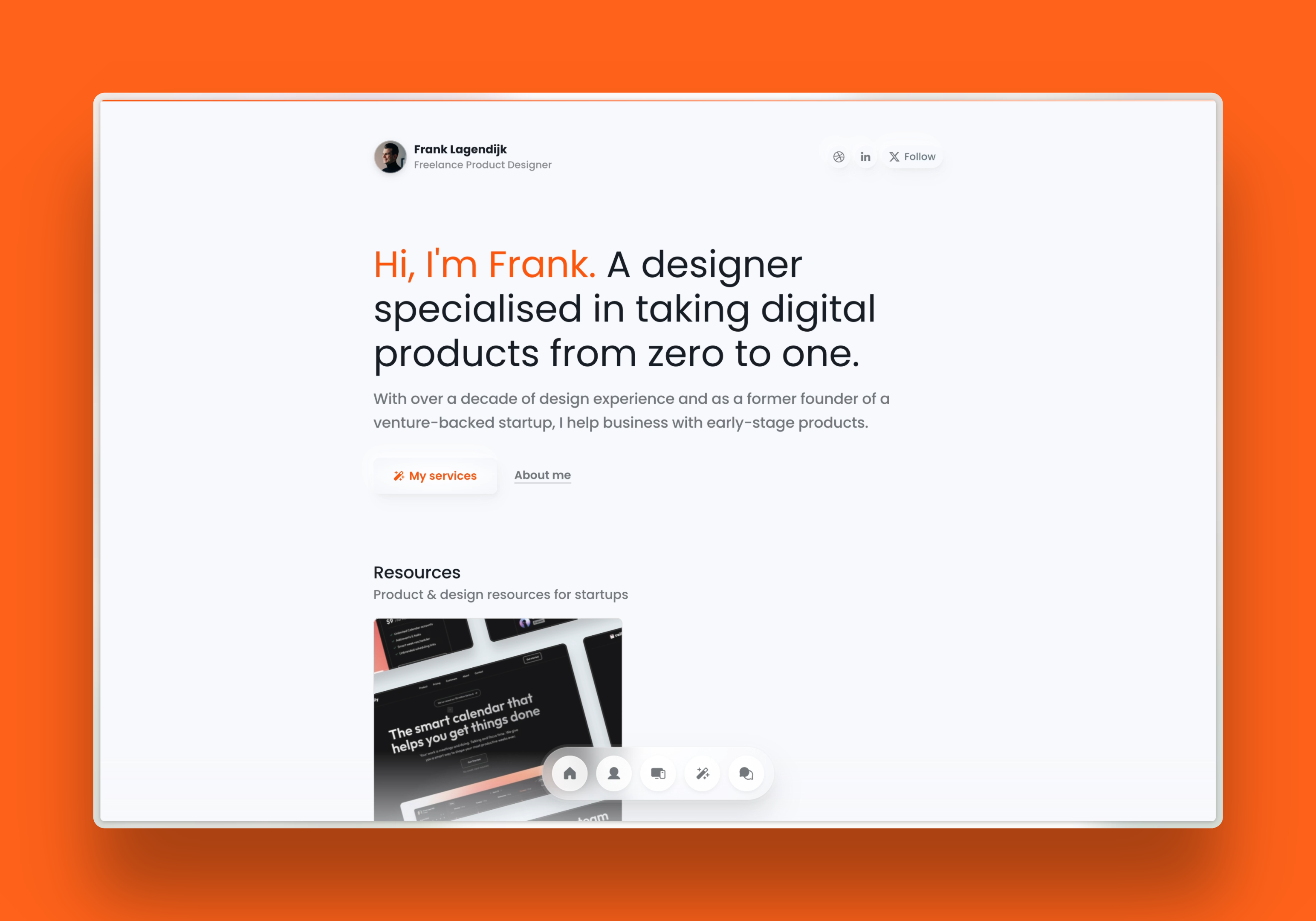 Renewed Personal Website - portfolio product design skeuomorphic ui web design