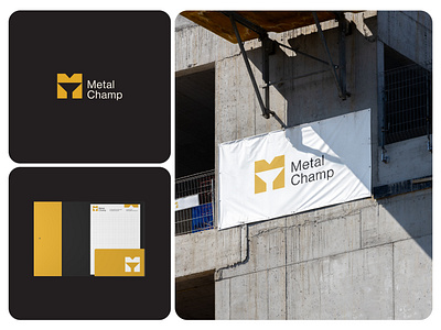 Metal Champ Logo Design brand identity branding engineering engineering logo graphic design identity system logo logo design style guide typography visual identity