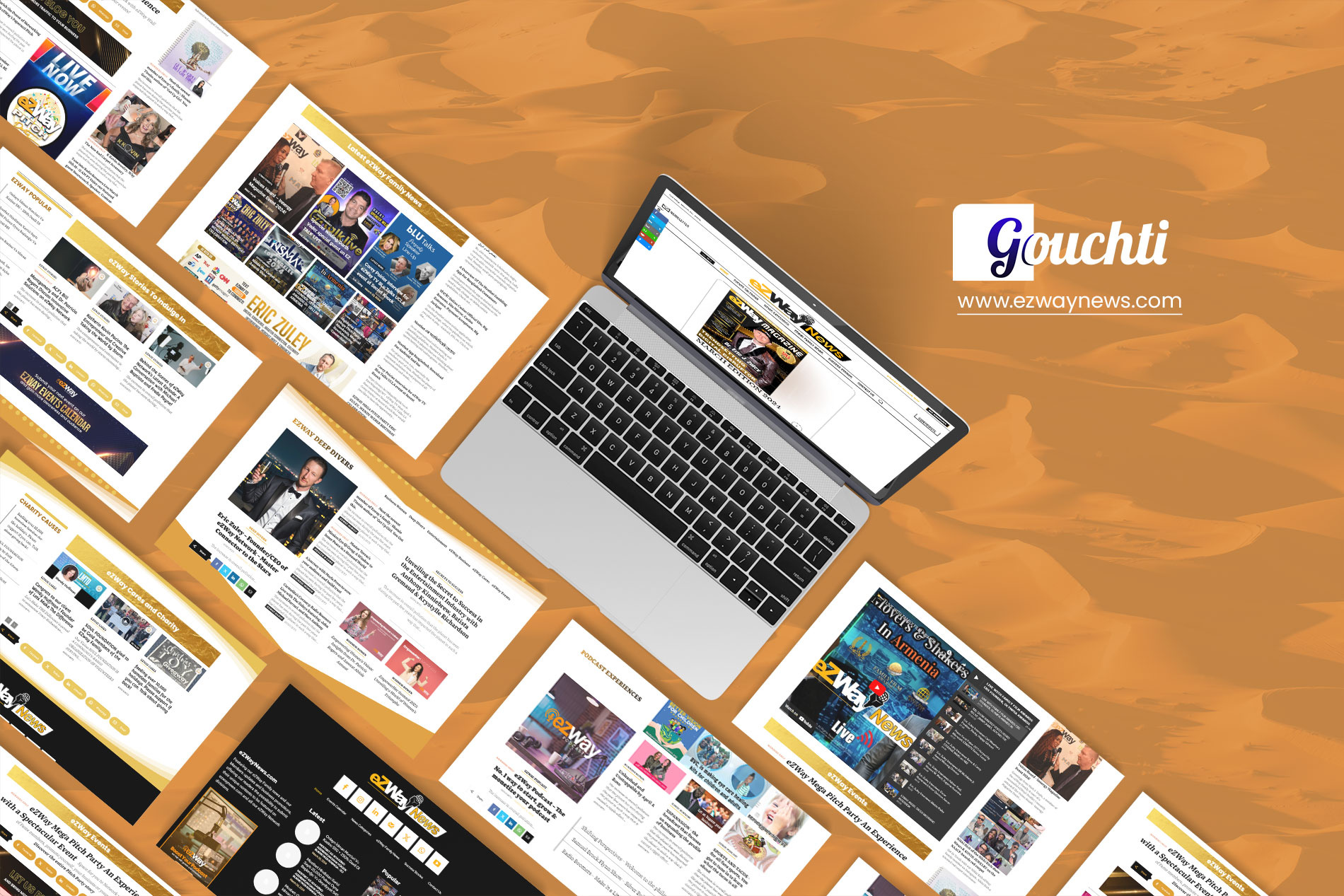 ezwaynews.com graphic design web design website