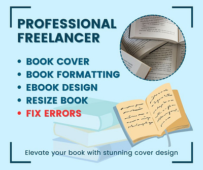 I will do book cover design and formatting, Resize manuscript book cover branding design ebook graphic design illustration manuscript