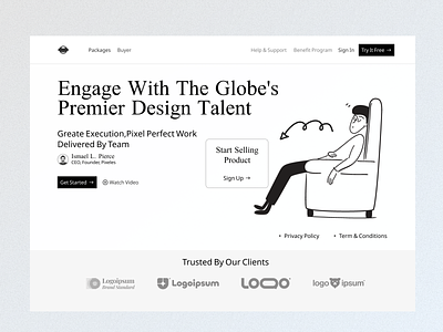 Connect with the World's Leading Design Minds website UI Design ceo gig global landing page design talent ui ui ux ui ux design web design website ui design tool wordpress