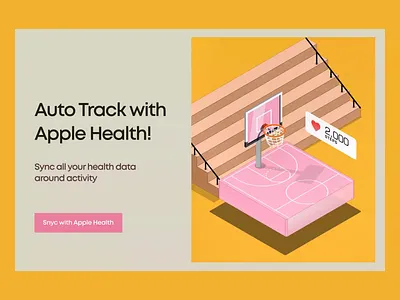 Basketball app branding color design illustration iphone logo page ui web