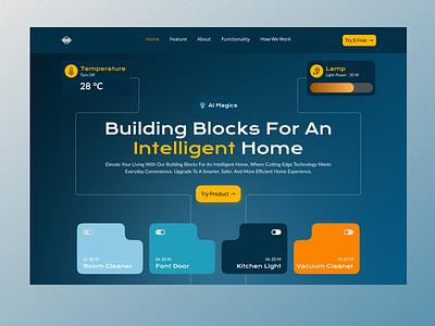 Foundations of a Smart Home Revolution website UI design app design clean landing page design minimal saas design smart smart home smart home ui ux design ui ui design ui ux design ui ux design clean web design website ui design tool