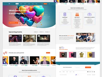 Event Landing Page: Ui Design or Webste design app booking website branding design ec event event landing page full landing page graphic design job finder landing page design ticket ui ui design ux web website webste design