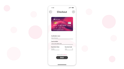 Credit card checkout #DailyUI #002 app appdesign dailyui design digitaldesign dribbble figma mobile ui uidesign uitrends userinterface ux