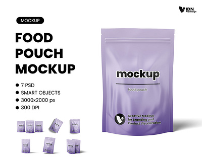 Plastic Food Pouch Mockup food pouch