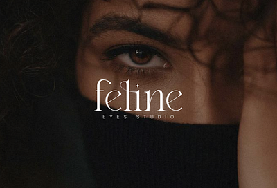Feline | Eyes Studio aesthetic beauty logo brand design branding creative process eye spa graphic design logo logo inspiration logotype social media visual identity
