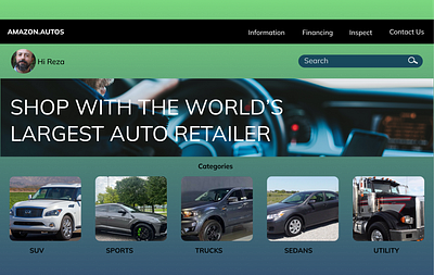 Amazon Auto. branding graphic design ui