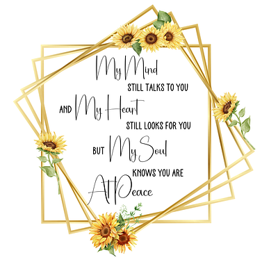 My Mind still talks to you design digital graphic design illustration sunflower yellow