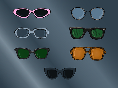 Glasses Illustration graphic design illustration vector
