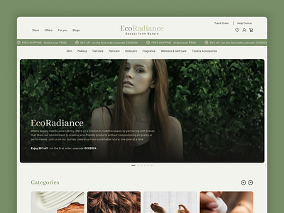 E-commerce store for ecofriendly products branding logo ui web design website