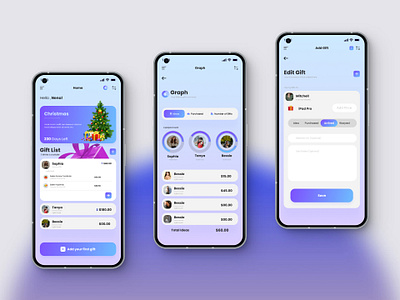 Gift Tracker App UIUX `designthinking`