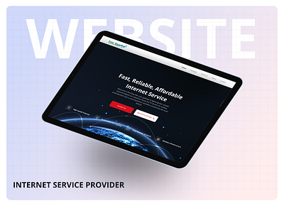 Internet Service Provider Website company portfolio figma internet service provider isp landing page ui web