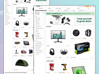 Amazon | E-commerce | Online Shop | Web App amazon app branding design e commerce e commerce website ecommerce figma graphic design online shop online store products shop shopping shopping cart ui ux web app website