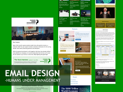 Email Design & Coding For - HUM Company convertkit template email coding email deisgn email design and code email design in figma email newsletter email template html email html email template mailchimp template responsive email design