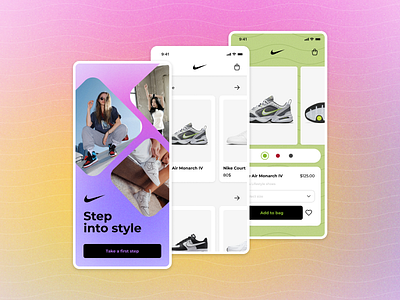 Nike Mobile App - Sneackers app design figma graphic design ios iphone mobile nike sneacker ui ux